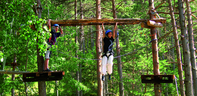 Parcours dans les arbres