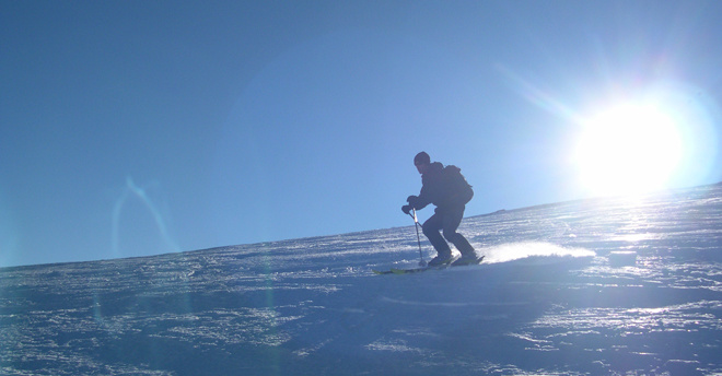 Off-trail skiing